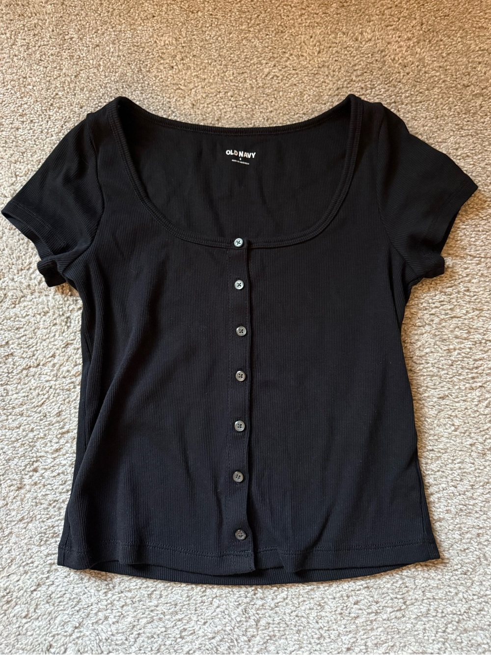 Old Navy Scoop Neck Ribbed Tee